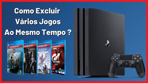 como excluir jogos do ps4